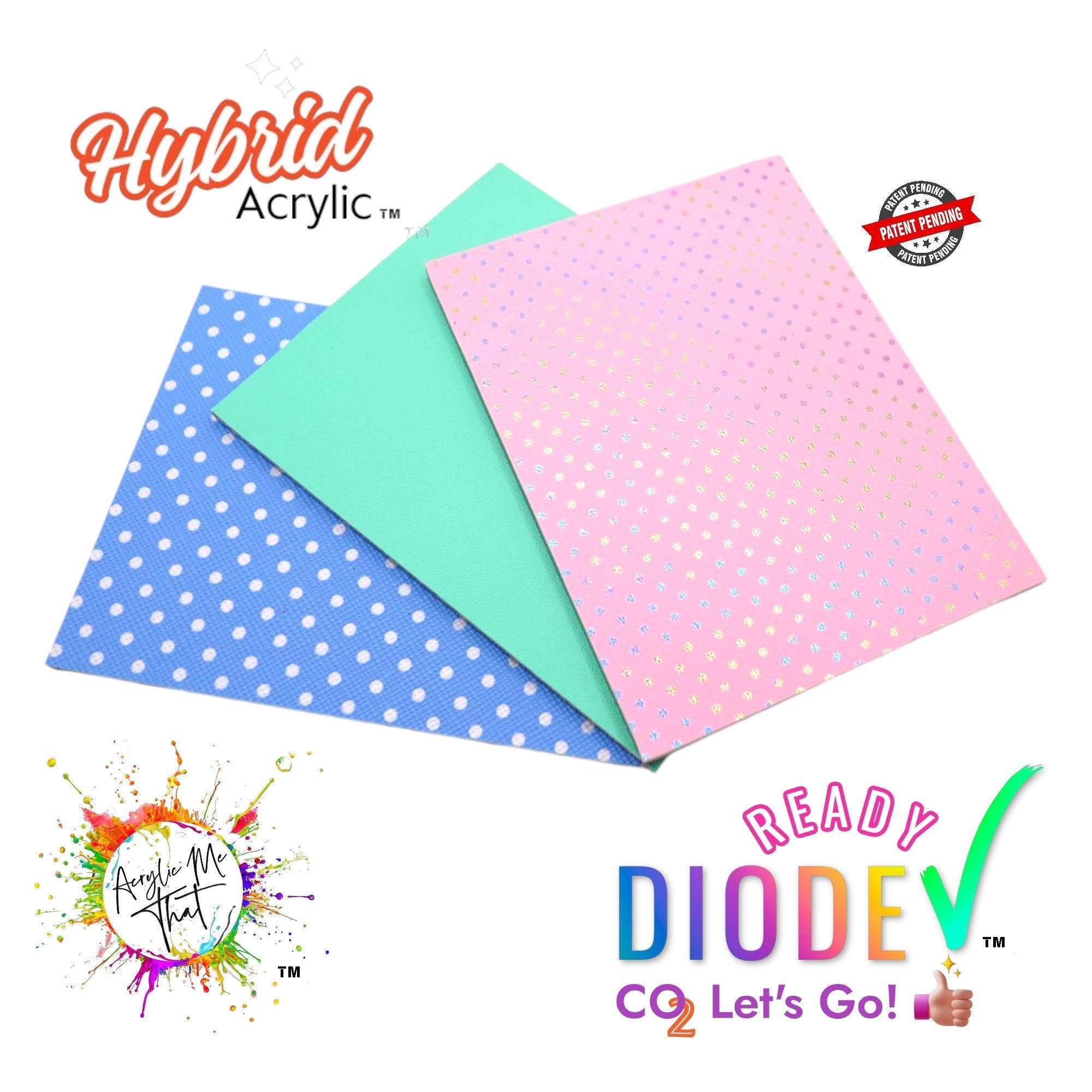 Faux Leather Acrylic for Diode laser and CO2 Laser Cutting machines. Best laser material plexiglass plastic for laser crafting. Hybrid Acrylic exclusively sold by AcrylicMeThat.
