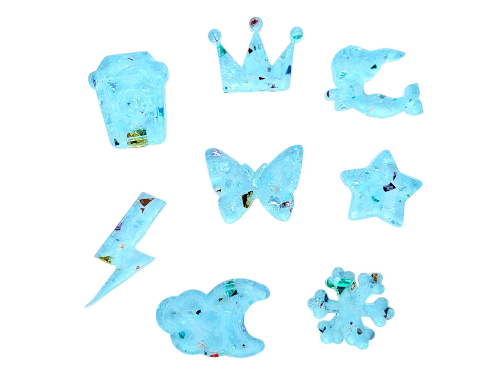 Blue frosted acrylic sheet for elegant, subtle glitter design projects.