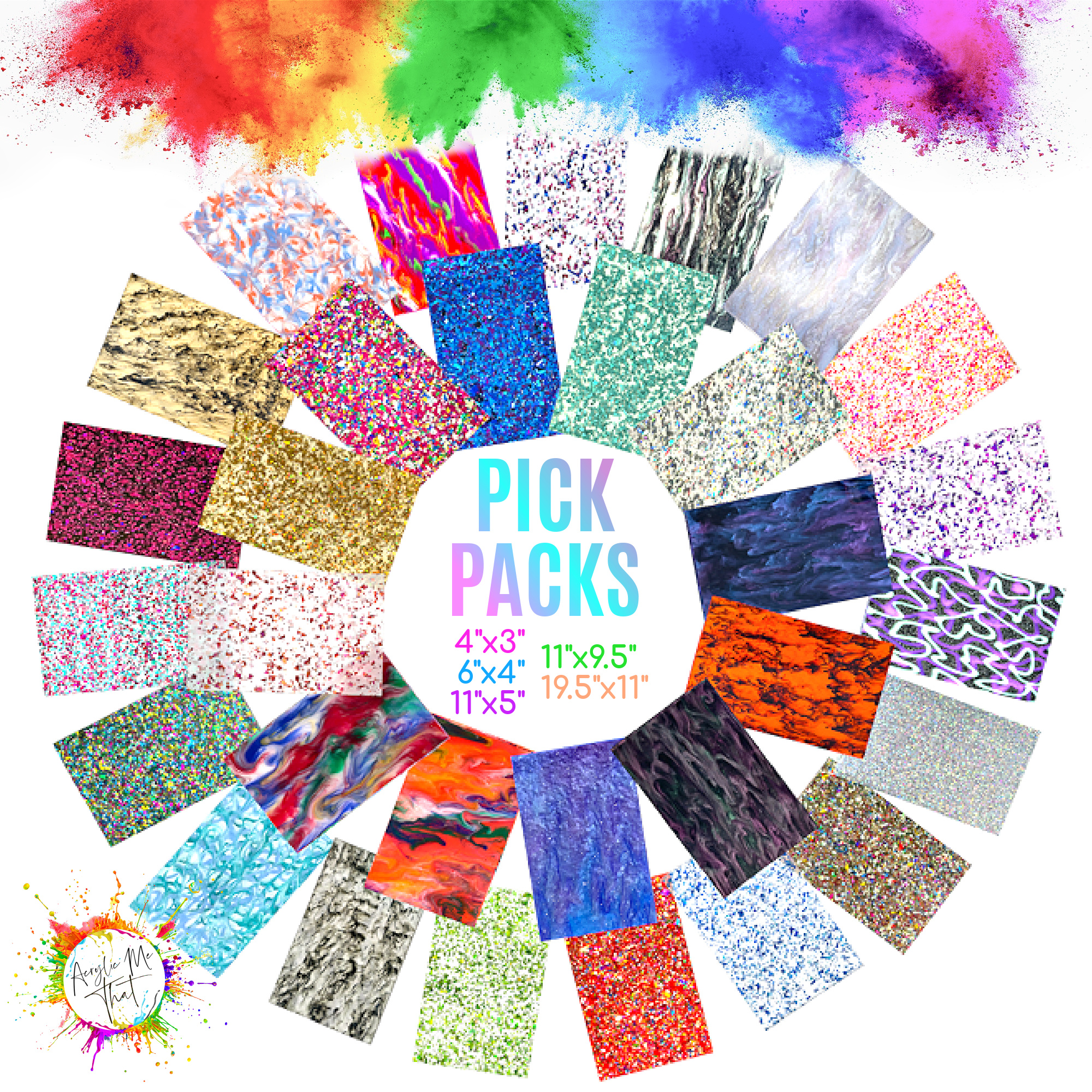 Acrylic Sheet Pick Packs Collection Page
