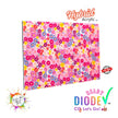 Flower Pattern Textured Iridescent Glitter Hybrid Acrylic | CO2 and Diode Laser Acrylic Sheets