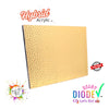 Metallic Gold Lychee Texture Hybrid Acrylic | CO2 and Diode Laser Acrylic Sheets