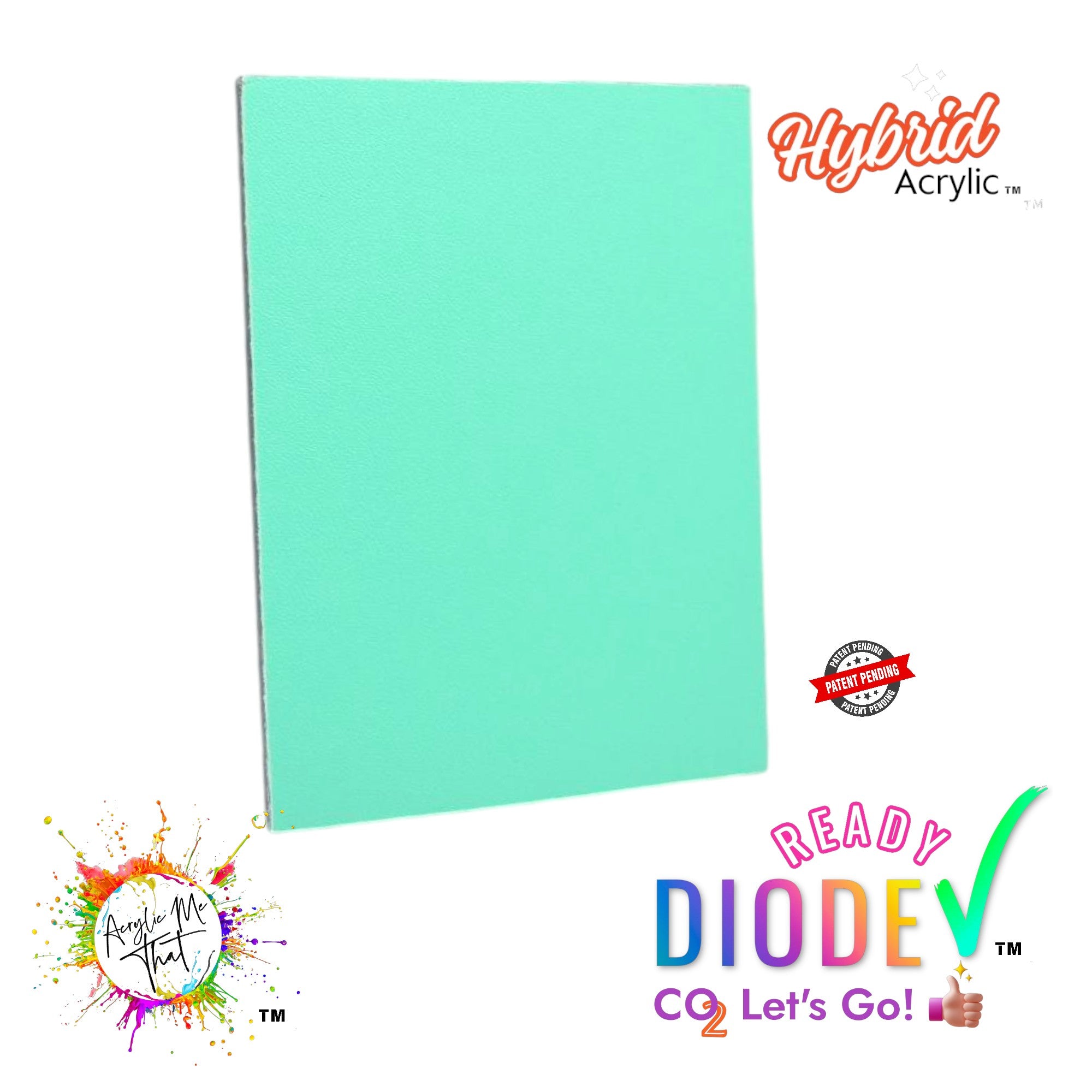 Teal Smooth Texture Hybrid Acrylic | CO2 and Diode Laser Acrylic Sheets