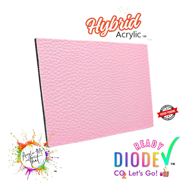 Pink Lychee Pattern Texture Hybrid Acrylic | CO2 and Diode Laser Acrylic Sheets