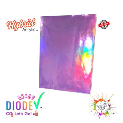 Purple Iridescent Hybrid Acrylic | CO2 and Diode Laser Acrylic Sheets