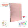 Rose Gold Iridescent Lychee Faux Leather Textured Hybrid Acrylic Sheet | Diode Acrylic Sheet
