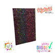 Red, Green, Black Gradient Ombre Chunky Glitter Texture Hybrid Acrylic | CO2 and Diode Laser Acrylic Sheets