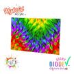 Furry Rainbow Pattern Hybrid Acrylic | CO2 and Diode Laser Acrylic Sheets