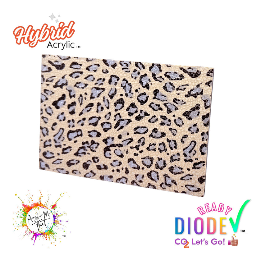 Iridescent Metallic Leopard Cloth Texture Hybrid Acrylic Sheet | Diode and CO2 Acrylic Sheet