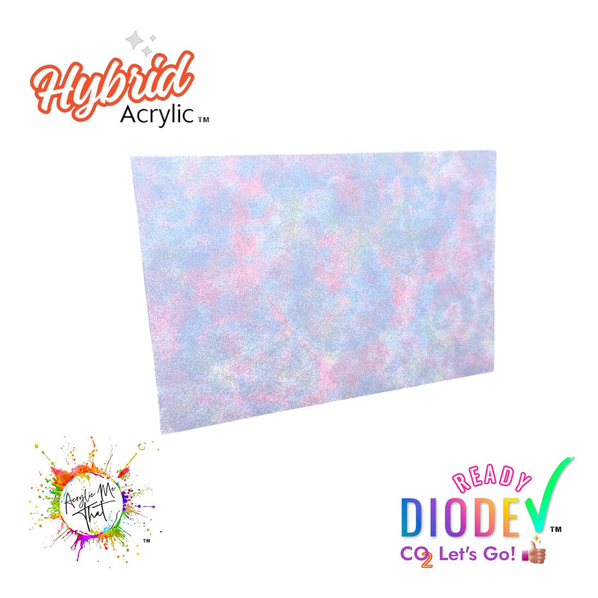 Iridescent Mystic Glow Pattern Hybrid Acrylic | CO2 and Diode Laser Acrylic Sheets