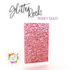 Rose Gold Chunky Glitter Acrylic 3mm sheet plexiglass for laser machine cutting material