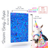 Colored glitter acrylic sheet, perfect for creating custom projects using laser cut plastics.