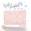 frosting plexiglass with glitter mirrored look confetti glitter plexiglass iridescent pink tinted printable glass