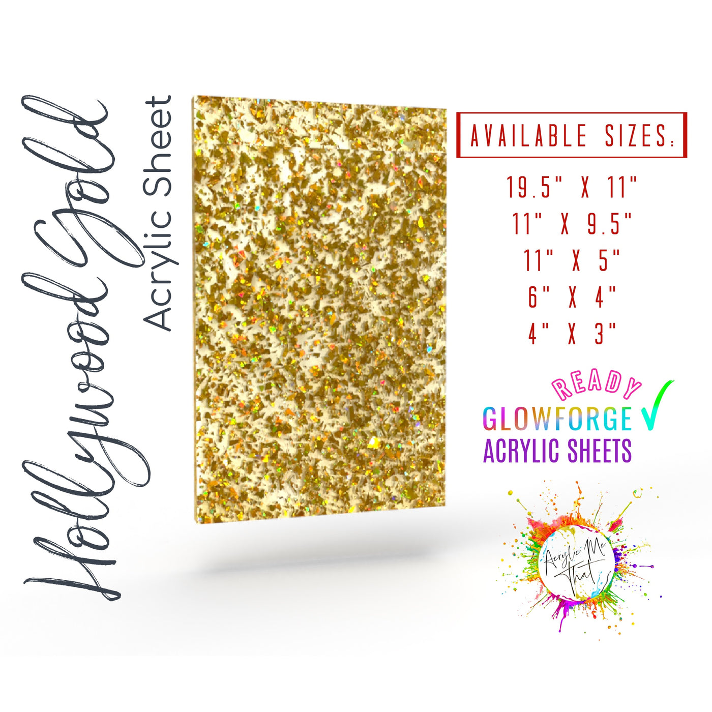Gold Glitter Mirrored Confetti Acrylic Plexiglass Sheet Laser Cutting –  AcrylicMeThat