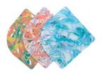 transparent patterned cast acrylic sheets for laser cutting, with vibrant colored acrylics. Perfect for decorative plexiglass projects, clear acrylic sheets, and precise cutting acrylic applications.