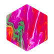 Colorful acrylic sheet designed for laser cutting, featuring a marble pattern.