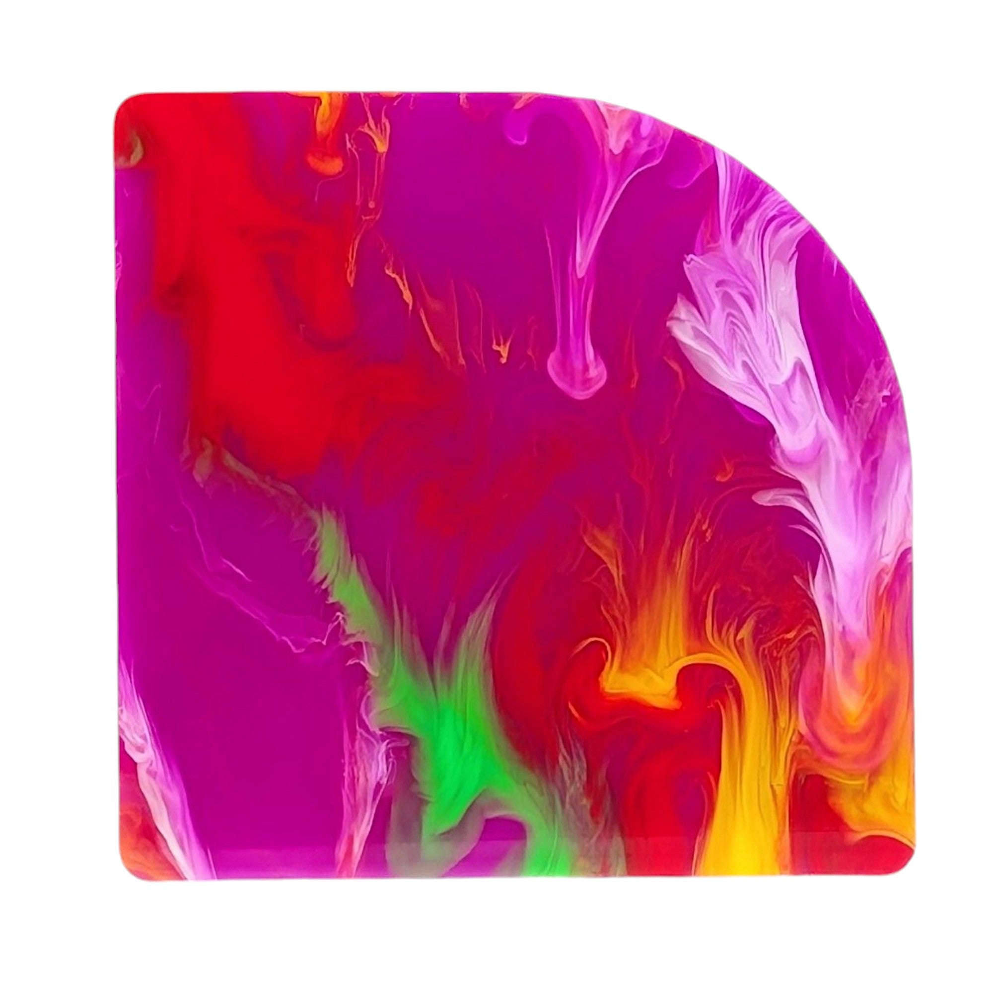 Custom colored acrylic panels, perfect for decorative and functional projects.