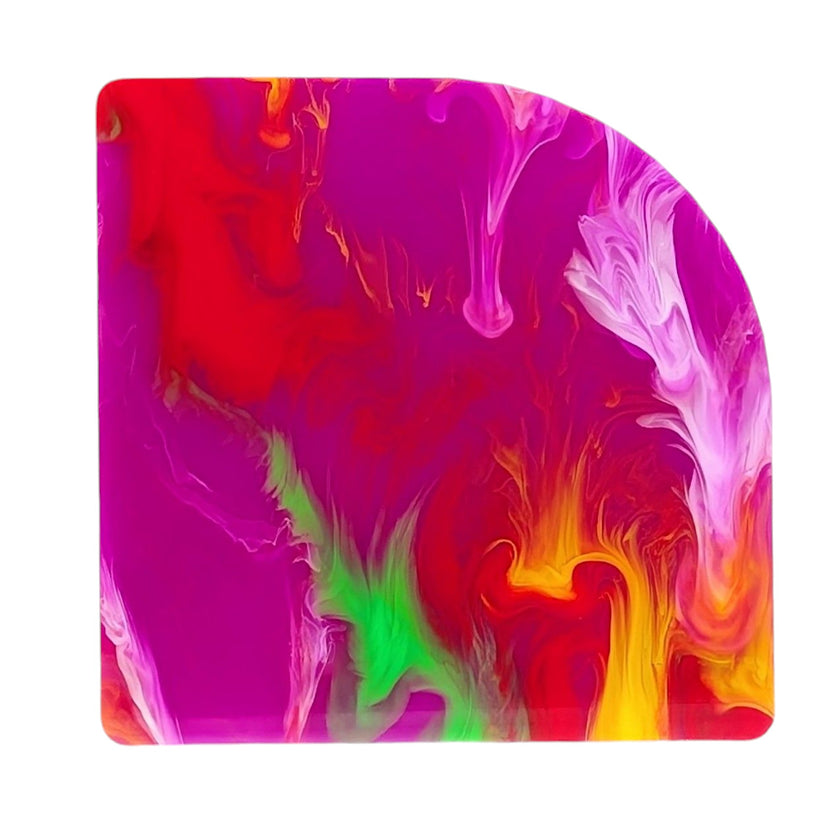 Custom colored acrylic panels, perfect for decorative and functional projects.