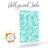 Chunky glitter acrylic sheet with teal green glitter, perfect for making vibrant jewelry and home decor, compatible with laser cutting.