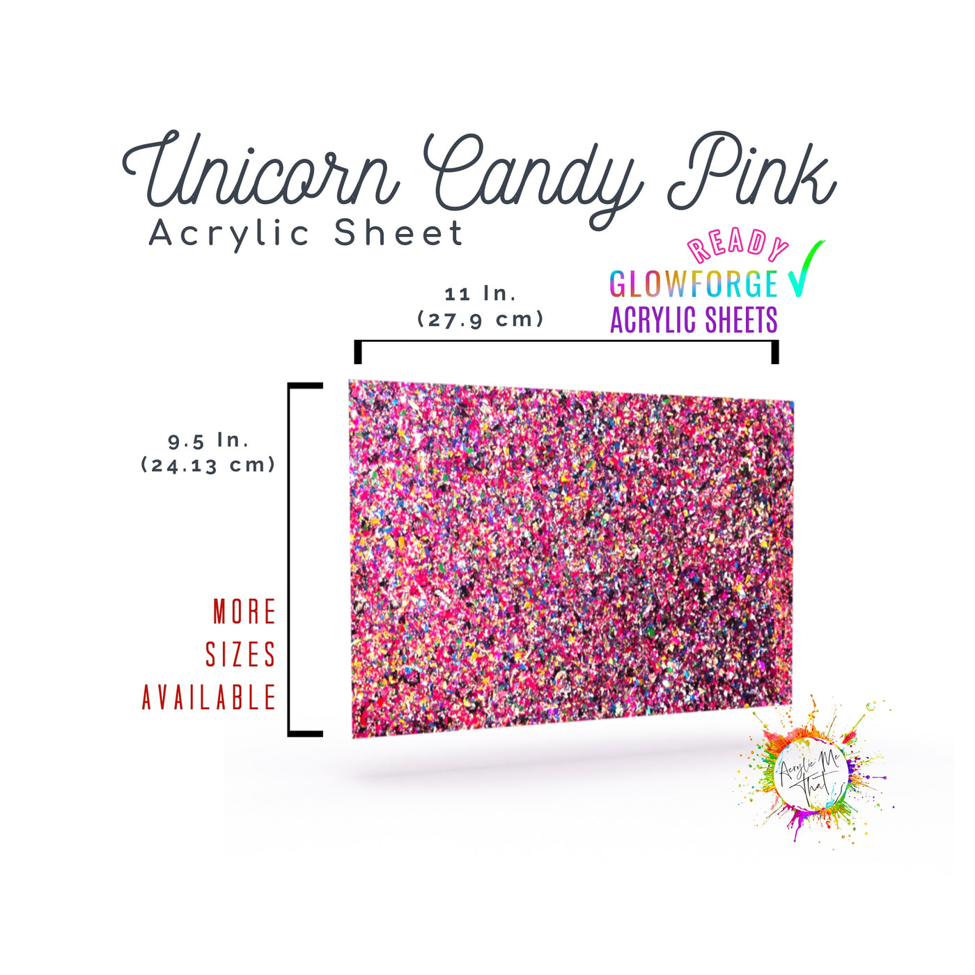 Pink colored Plexiglass Acrylic Sheet Pink Glitter iridescent Confetti –  AcrylicMeThat