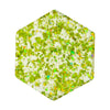 Hollywood Lime Margarita Glitter Acrylic Sheet for Laser Cutting - vibrant neon green glitter in sheets of clear plastic.