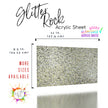 Acrylic glitter sheets for laser engraving, ideal for bold projects.