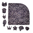 Decorative plexiglass featuring a leopard print pattern, perfect for crafts.