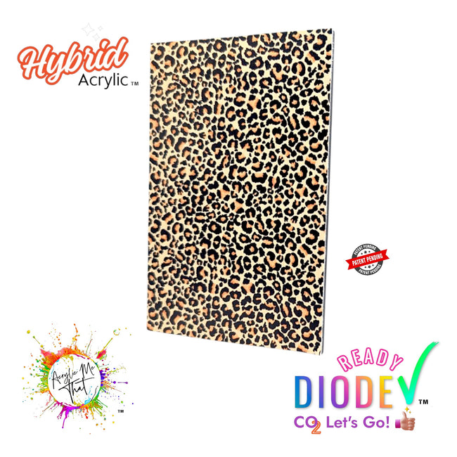 Leopard Pattern Hybrid Acrylic | CO2 and Diode Laser Acrylic Sheets