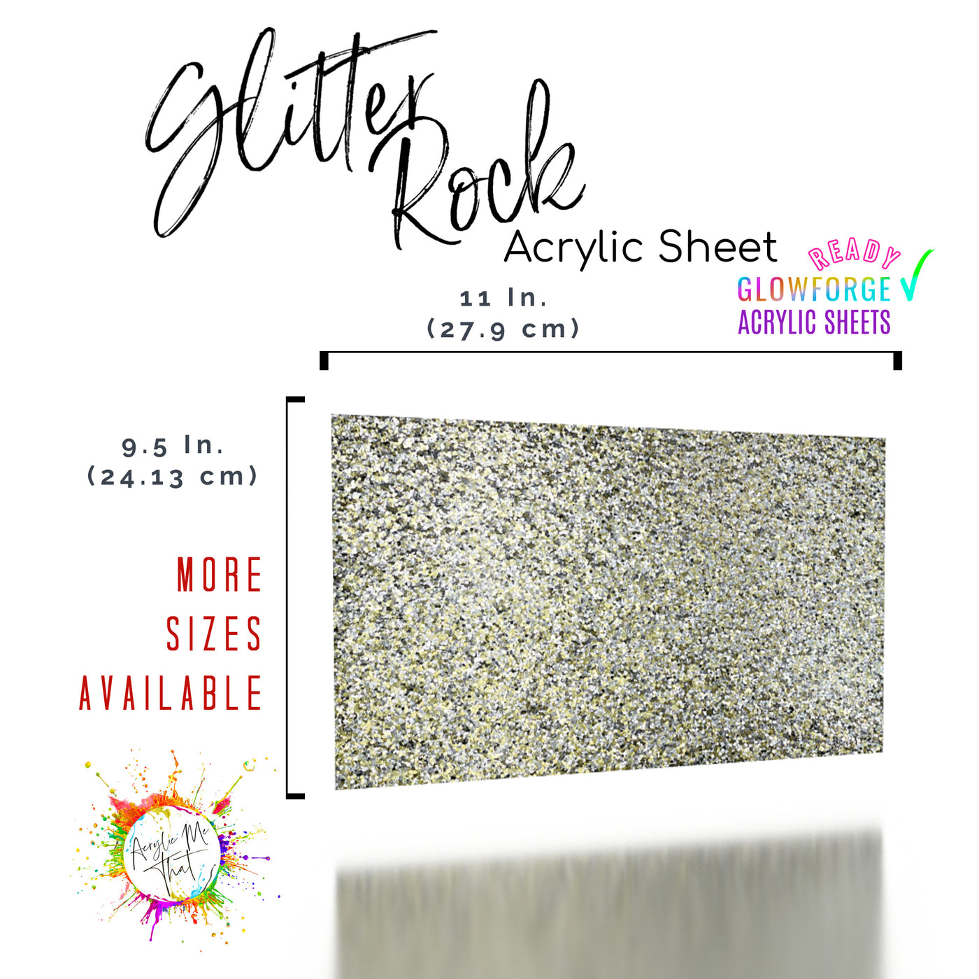 Silver Glitter Acrylic Sheet