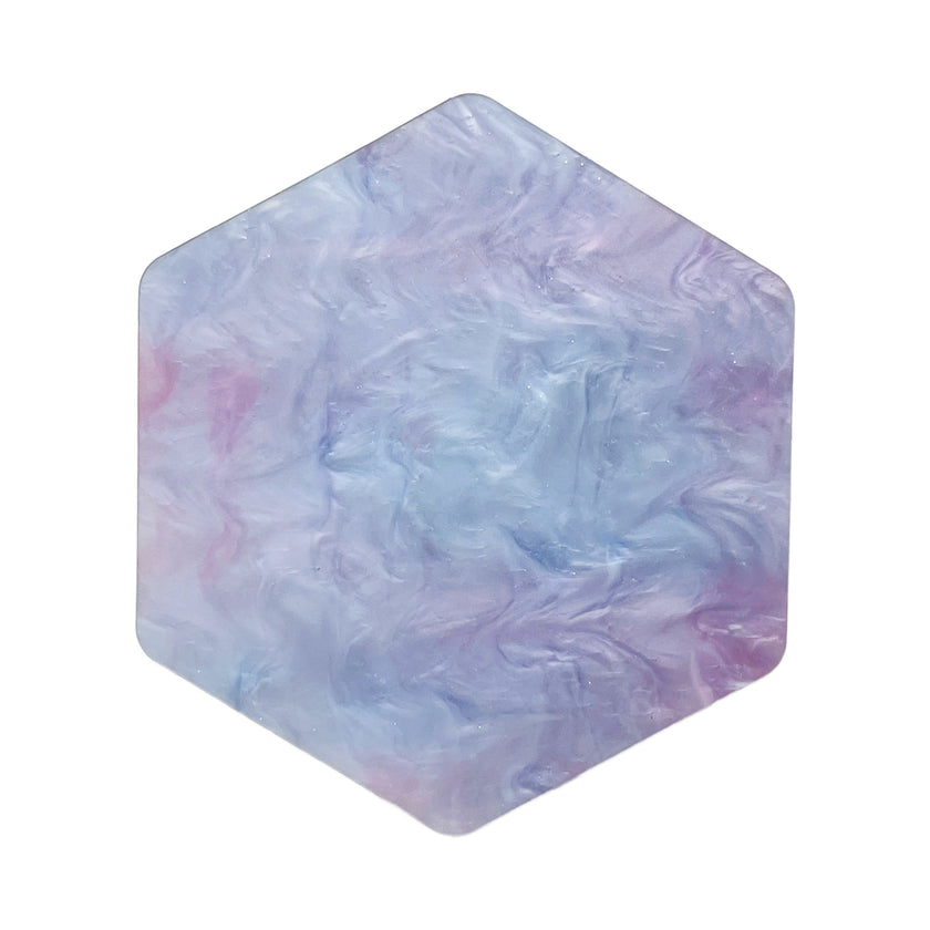 Fairyfloss marble pattern plexiglass, great for custom made crafts and acrylic laser techniques.