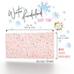 Clear pink custom glitter acrylic sheet, perfect for creating unique, sparkling crafts.