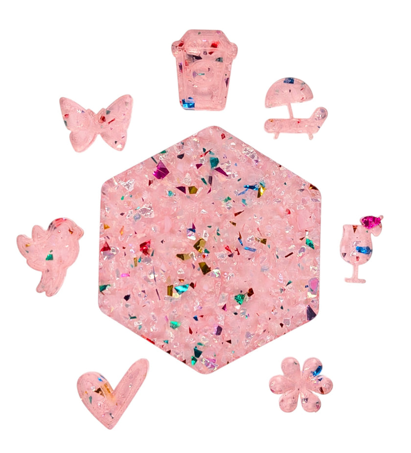 Translucent cast acrylic plexiglass sheet in pink, ideal for decorative laser plexiglass projects.