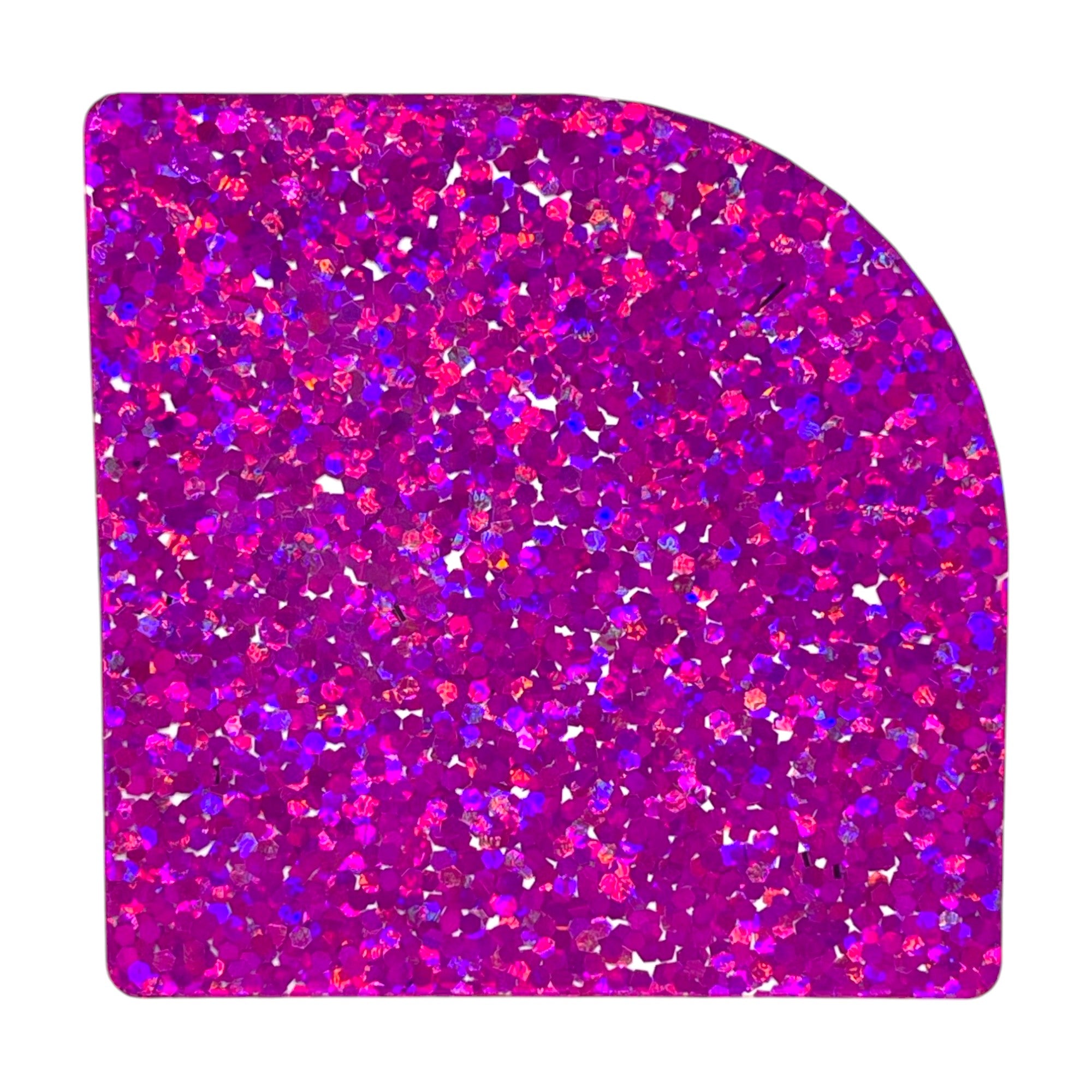 Acrylic craft sheets with glitter, perfect for creating bold, sparkling designs.