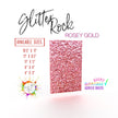 Iridescent glitter acrylic plexiglass, pink rose gold plastic board ideal for custom laser designs and decor.