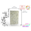 Plexiglass with glitter, perfect for creating decorative and artistic items.