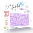 Winter Funderland Lavender Glitter Cast Acrylic Sheet