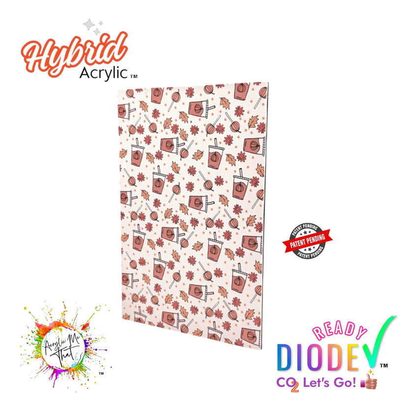 Pumpkin Spice Pattern Hybrid Acrylic | CO2 and Diode Laser Acrylic Sheets