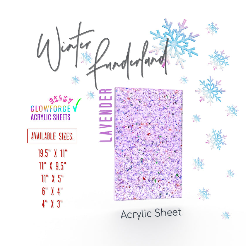 Lavender holographic acrylic sheet with iridescent glitter, perfect plexiglass plastic for dazzling, creative projects.