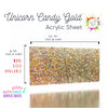 Acrylic sheet glitter for laser engraving and design projects.