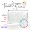 Tinseltown Glitter Acrylic Sheet - sparkle acrylic sheet for vibrant DIY projects and decorations.