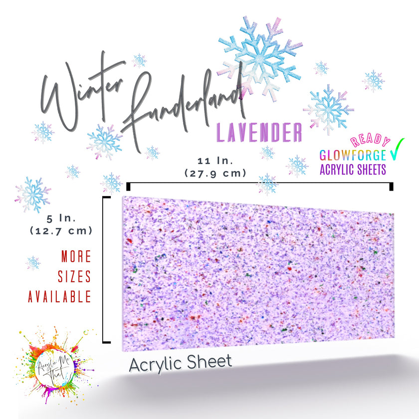 Glitter translucent acrylic sheet, perfect for subtle, frosty designs.