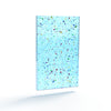 Blue glitter acrylic sheet suppliers offering a range of sizes and finishes of plexiglass for laser cutters.