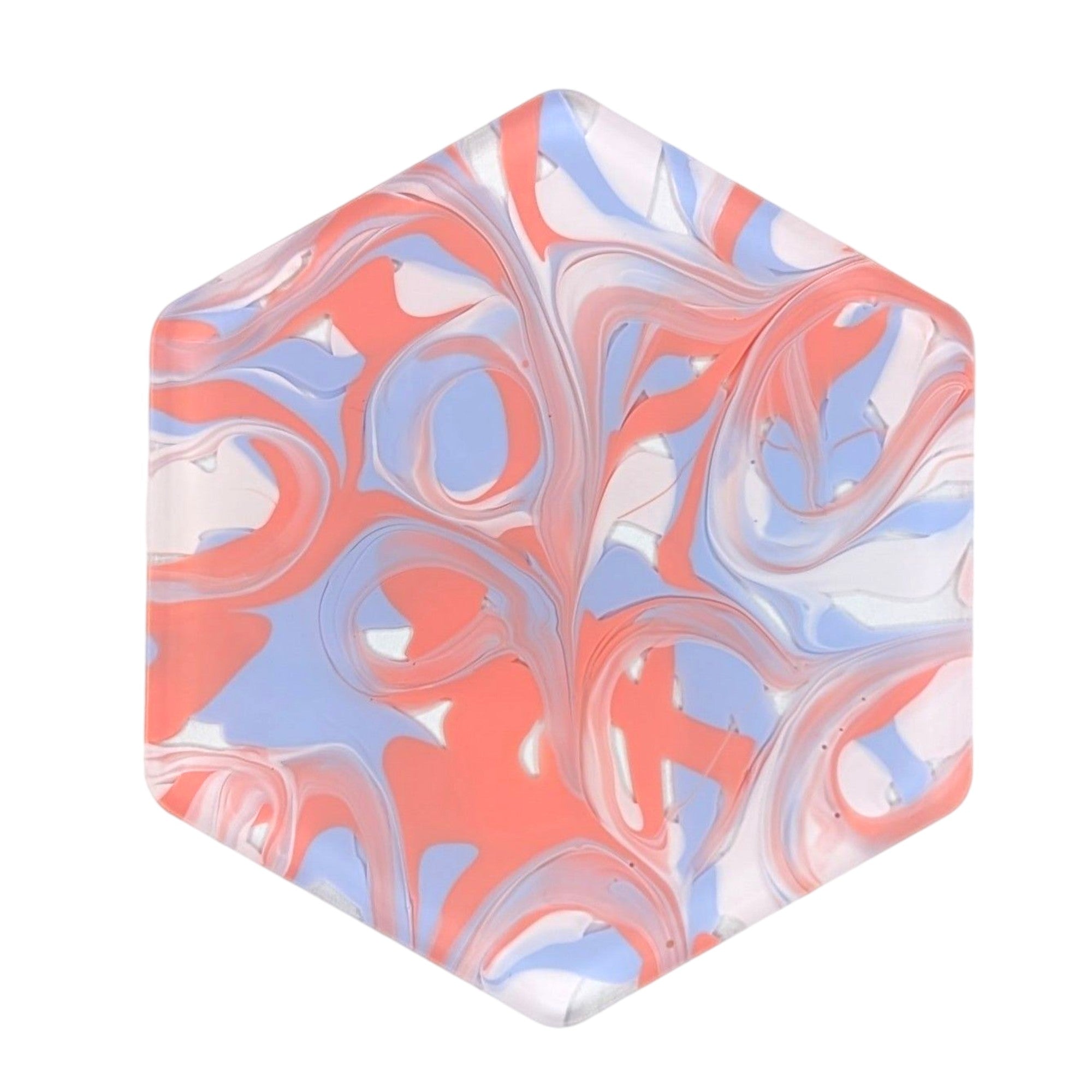 Translucent Pattern Block Sheets Pink White Transparent Pattern Acrylic Sheet - 1/8 in - Marble Swirl ...