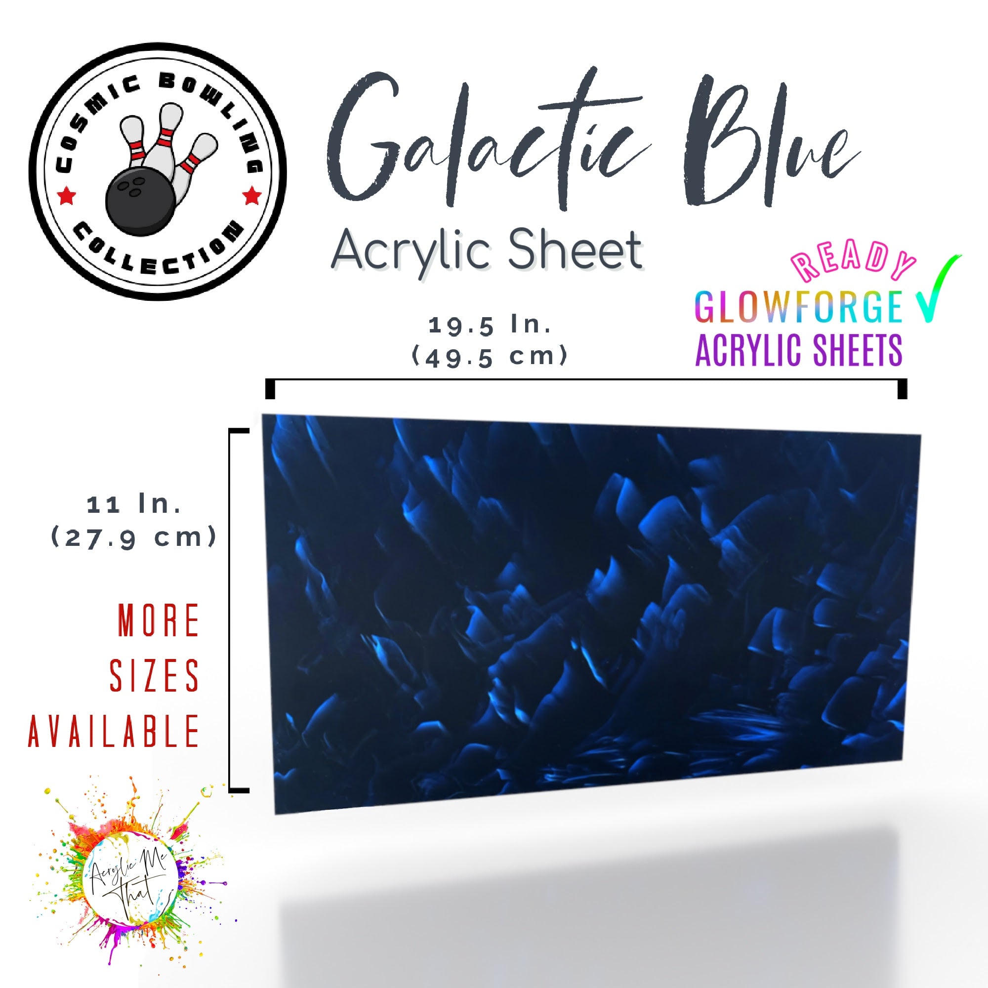 Galactic Blue Acrylic Sheet