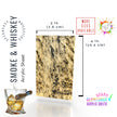 Smoke & Whiskey Translucent Smoky Marble Pattern Acrylic Sheet