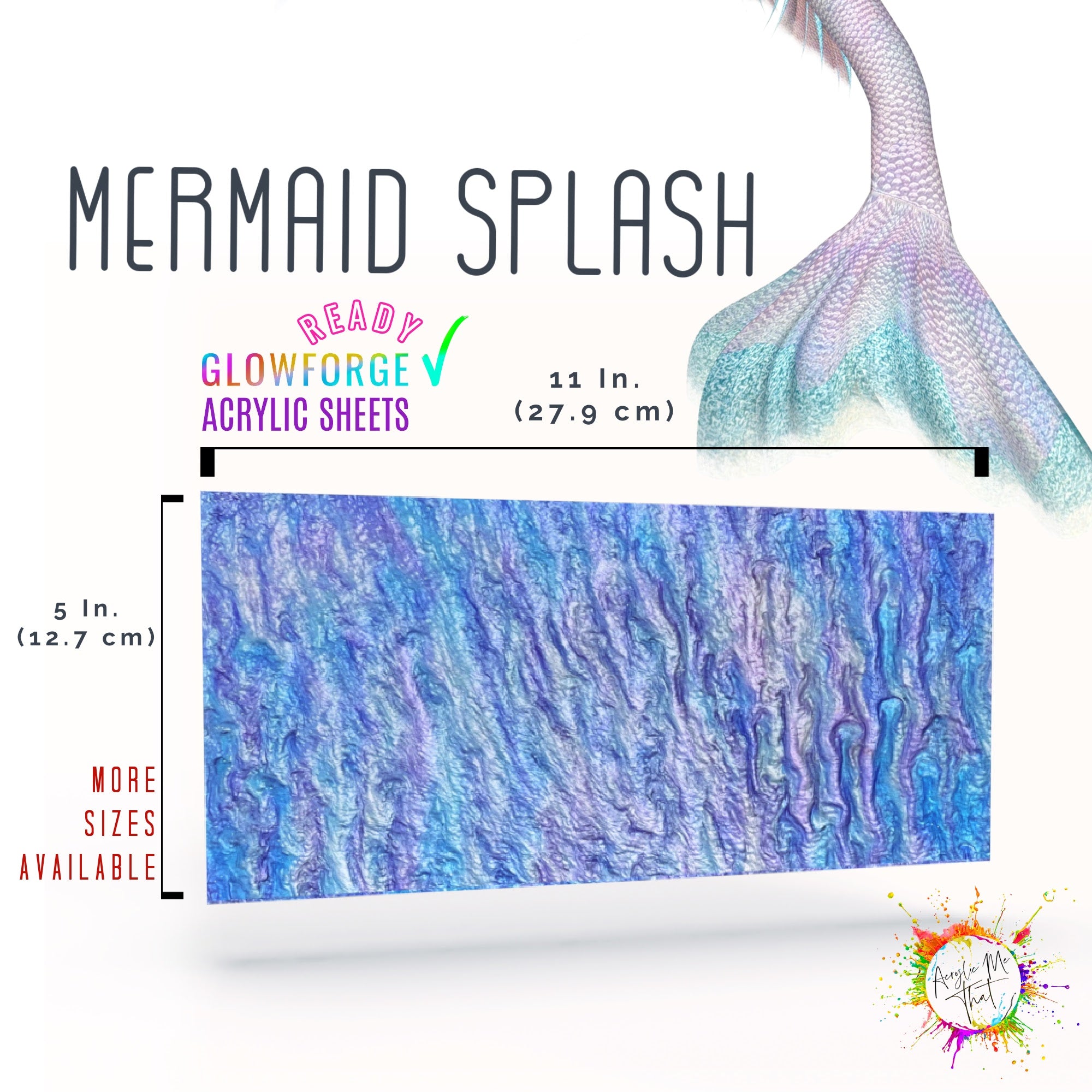 Mermaid Splash  Acrylic Sheet