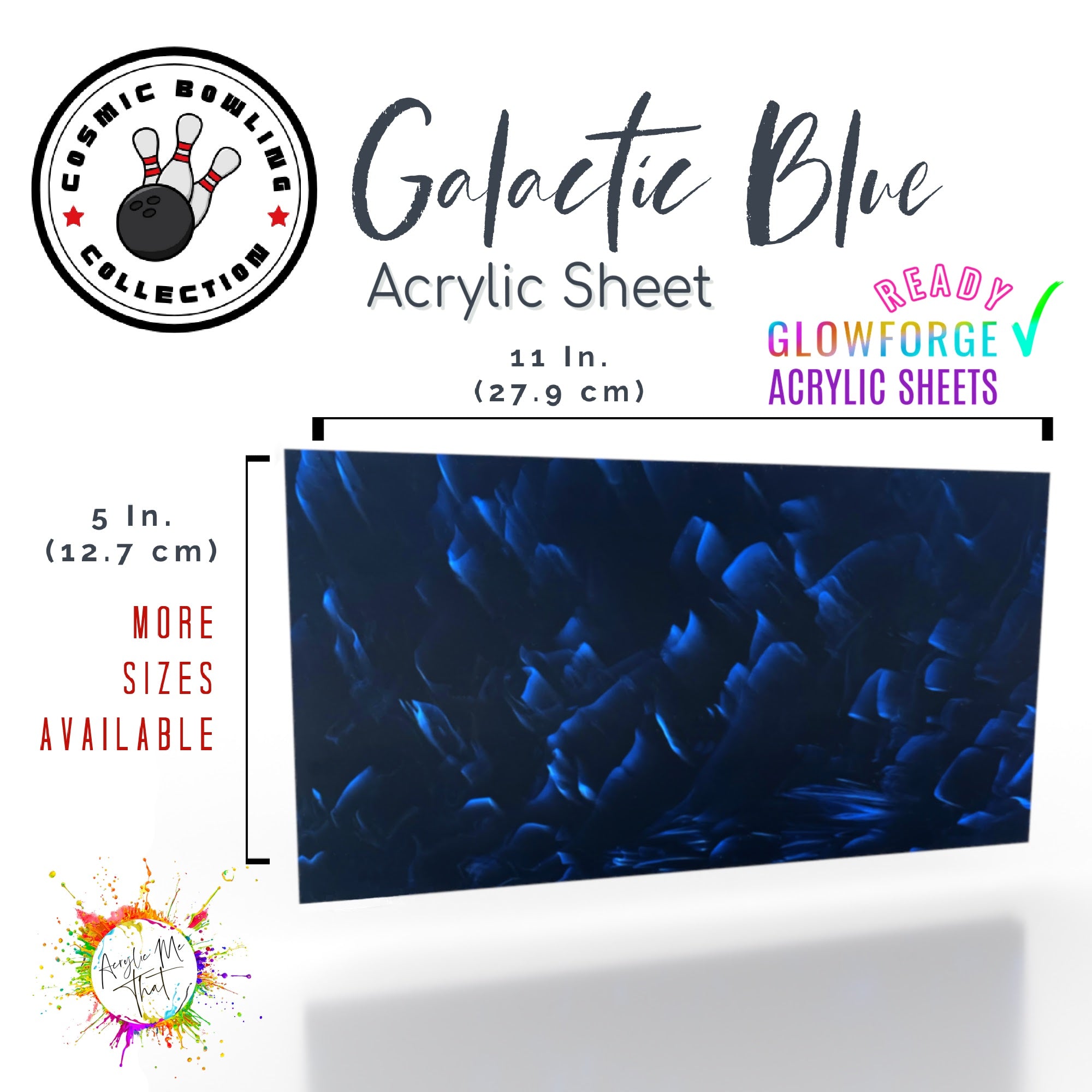 Galactic Blue Acrylic Sheet