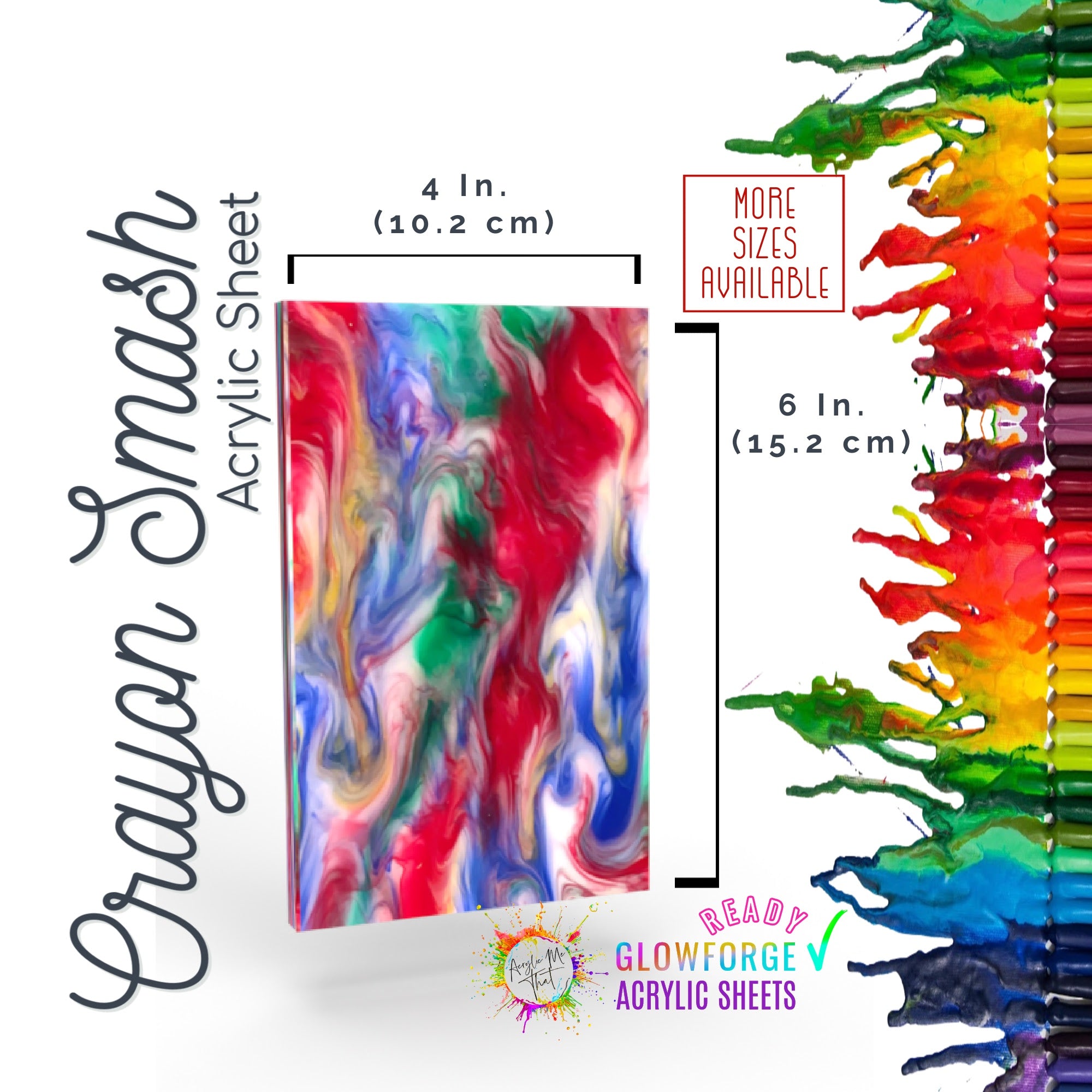 Crayon Smash Acrylic Sheet