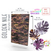 Golden Nile Shimmer Marble Pattern Acrylic Sheet