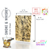 Smoke & Whiskey Translucent Smoky Marble Pattern Acrylic Sheet