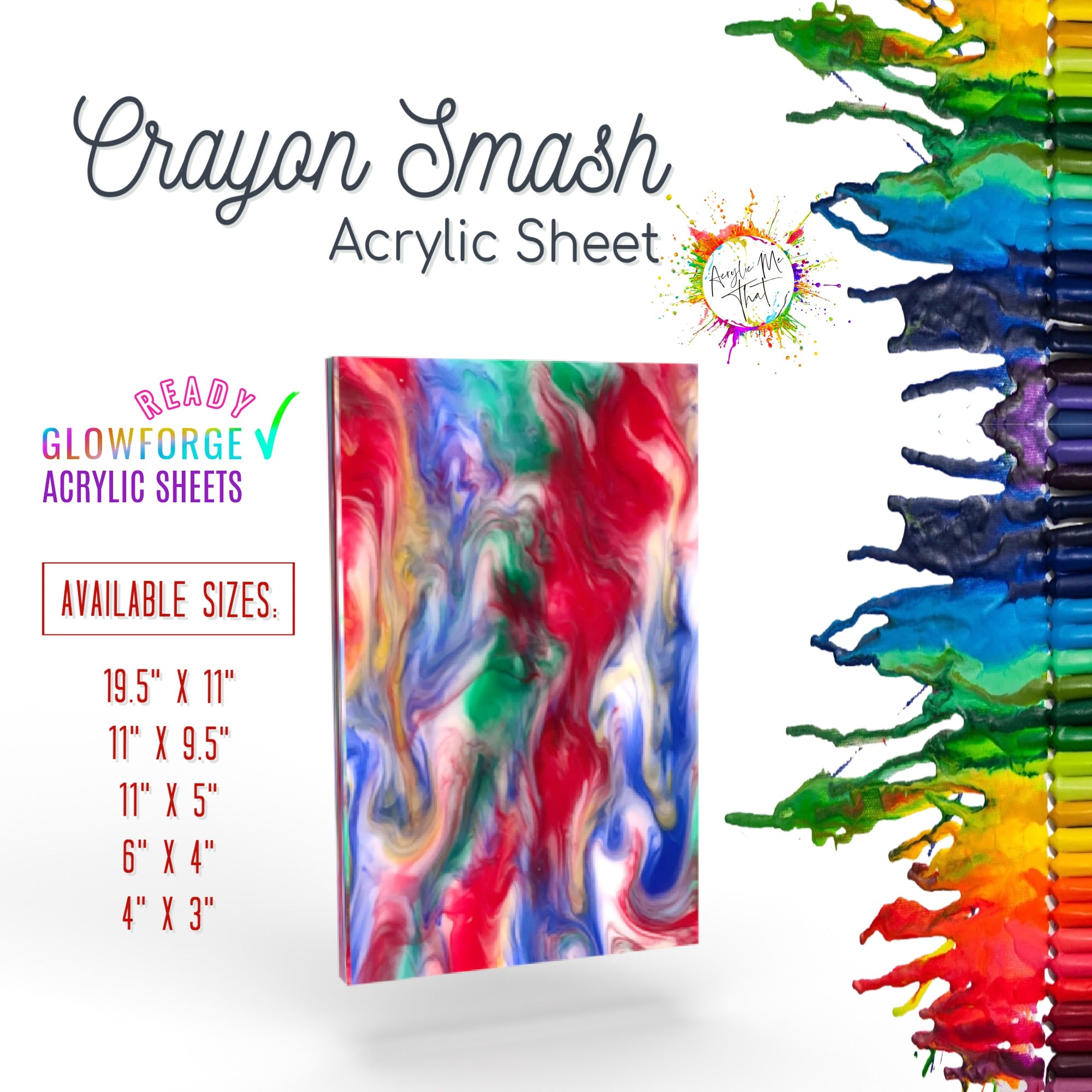 Crayon Smash Acrylic Sheet